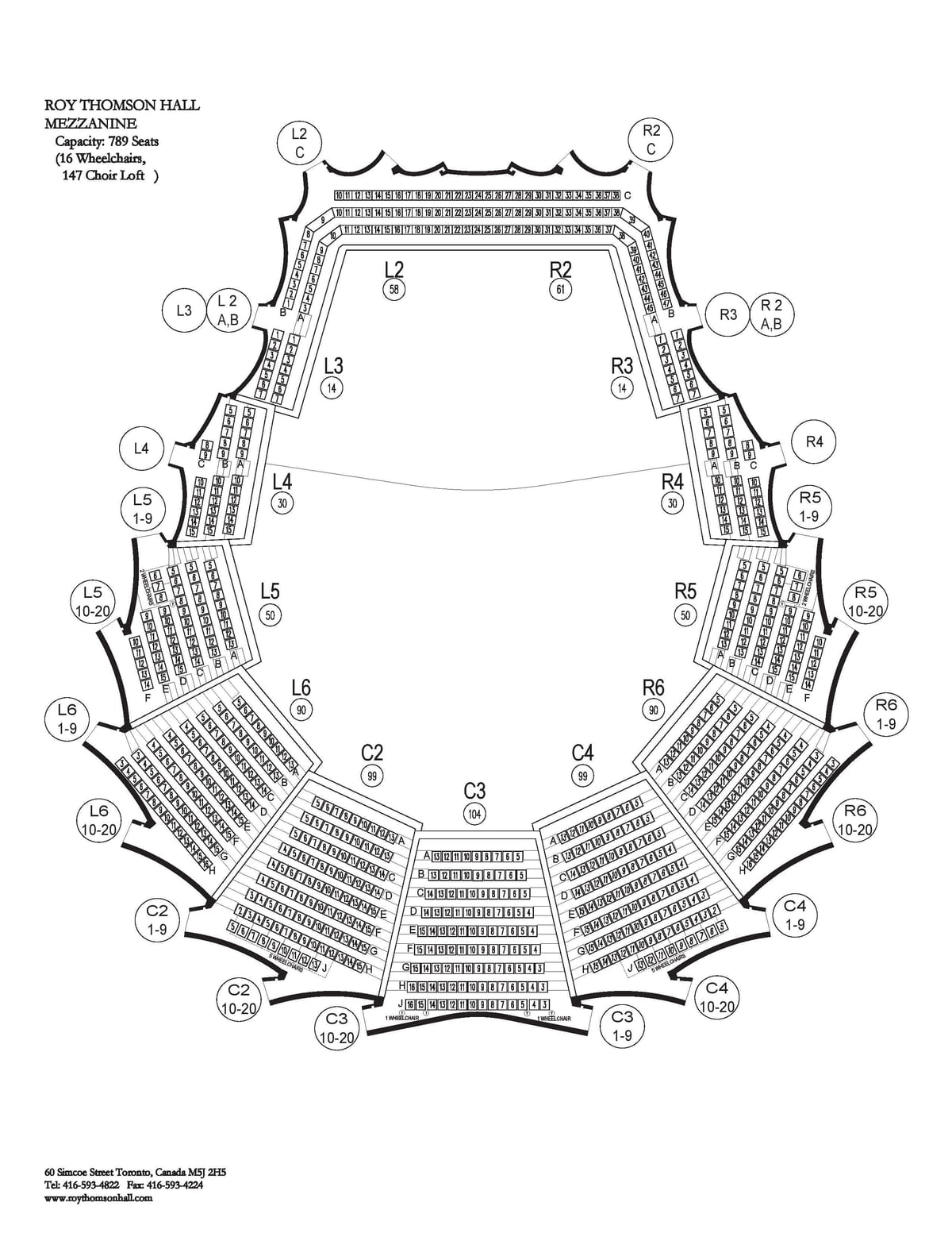 Мапа на Рој Thomson Сала mezzanine