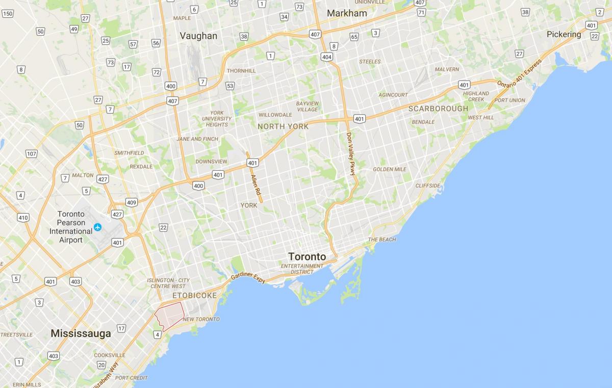 Карта на Alderwood Parkviewdistrict Торонто