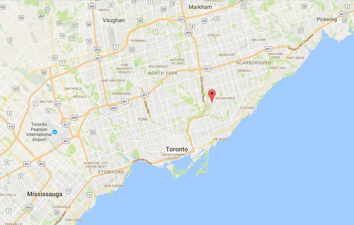 Карта на Bermondsey област Торонто