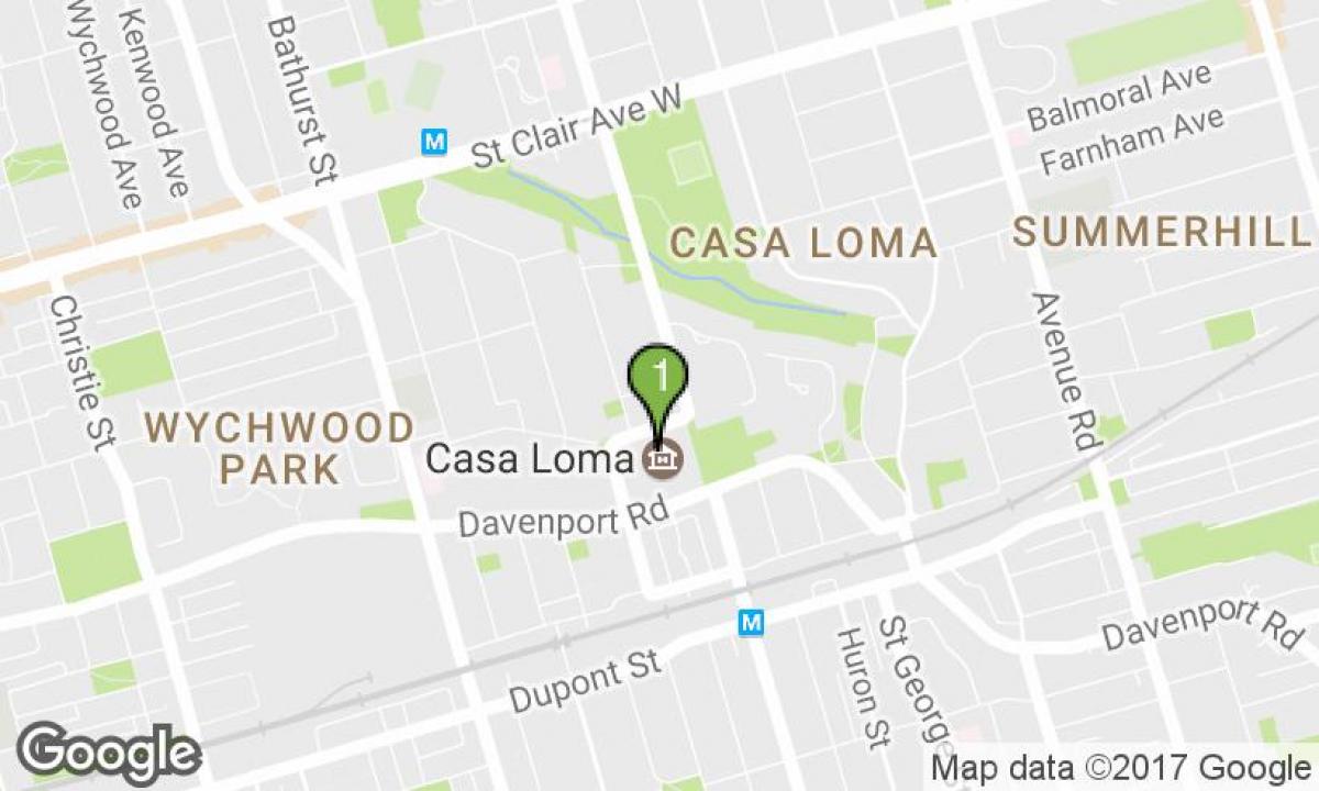 Карта на Каса Лома Торонто