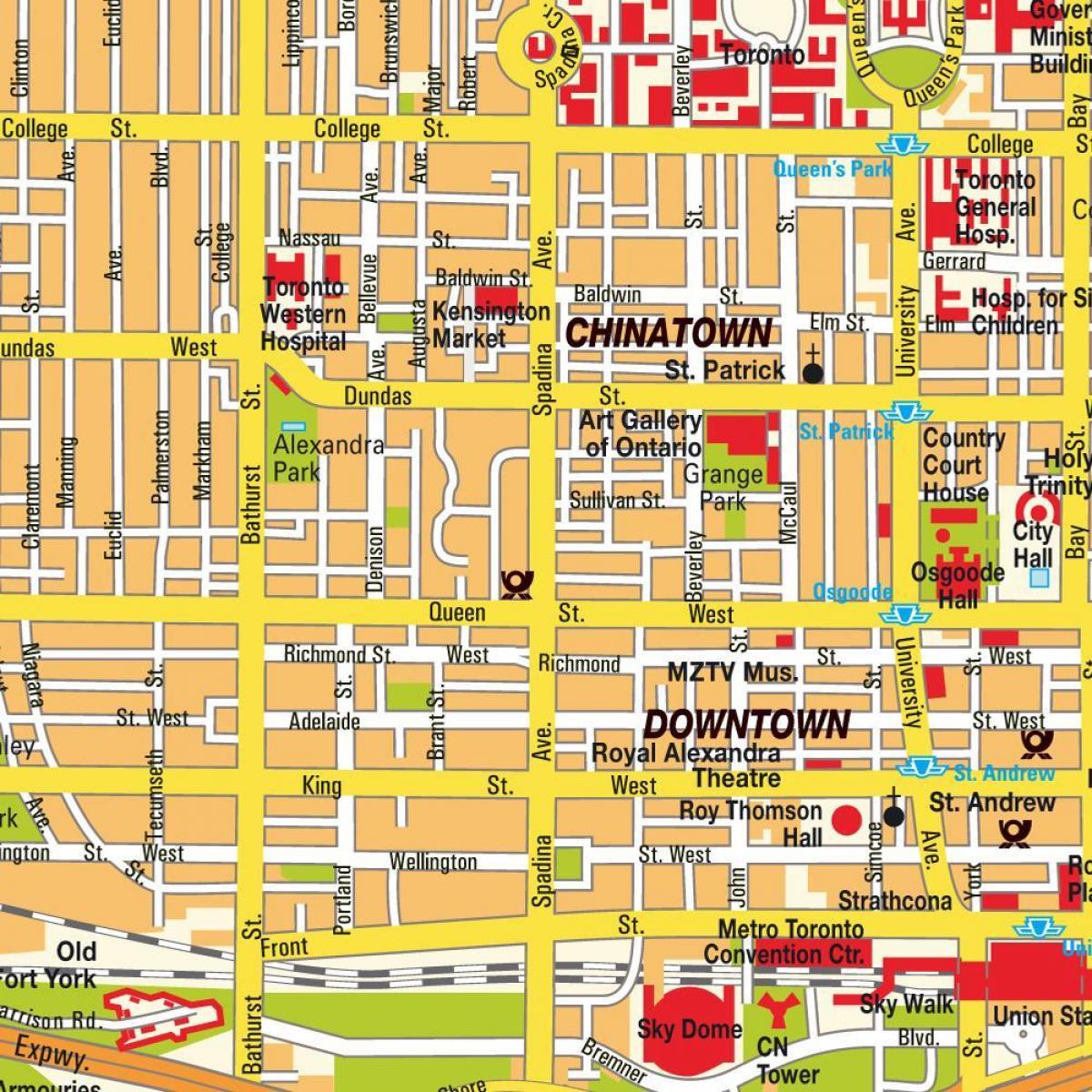 Карта на Chinatown Онтарио