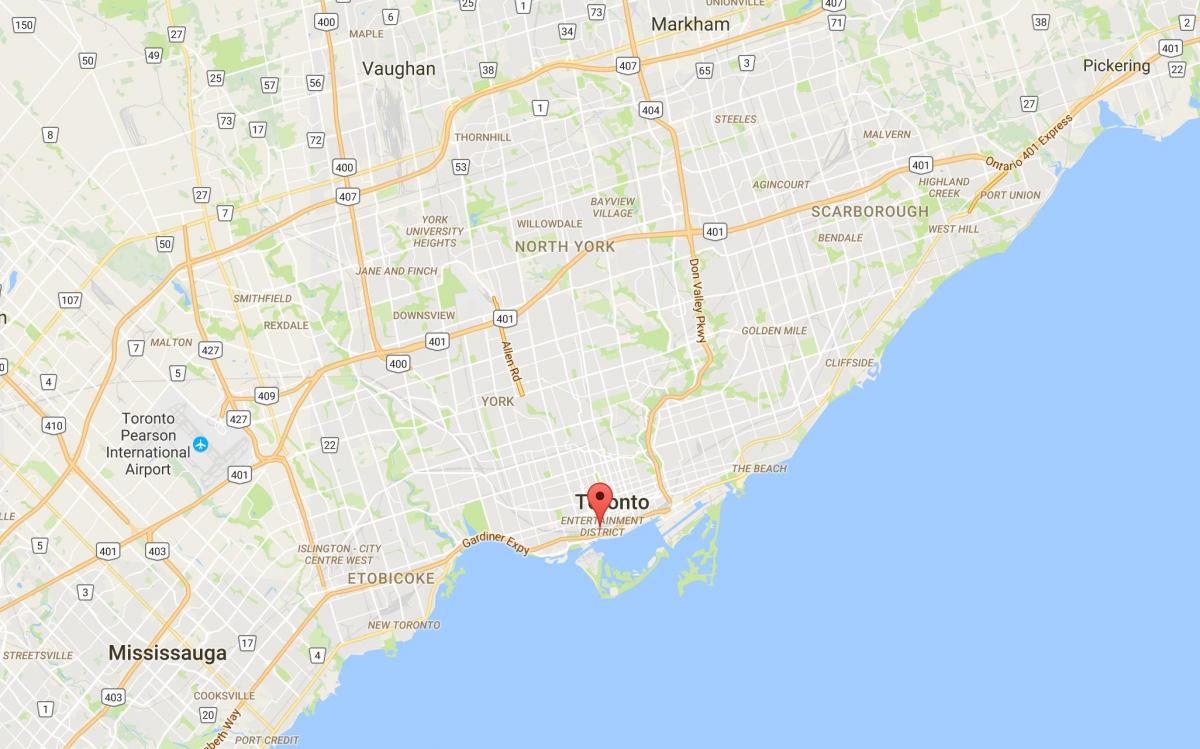 Карта на CityPlace област Торонто