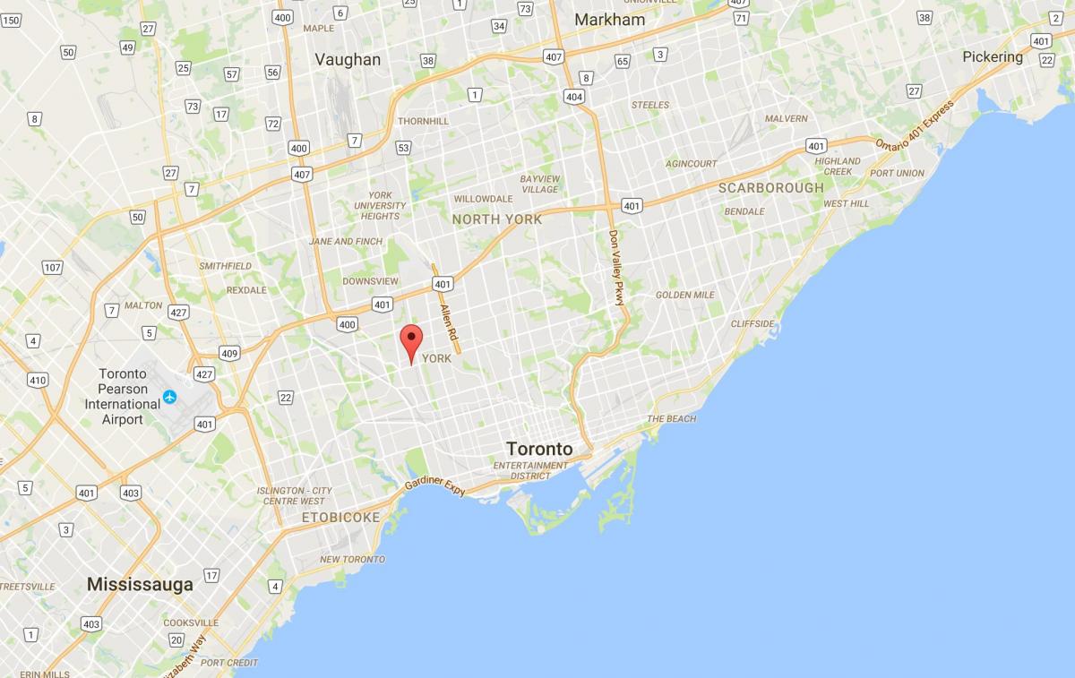 Карта на Eglinton Запад Торонто
