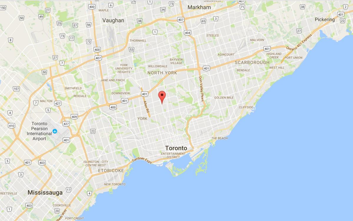 Карта на Lytton Парк област Торонто