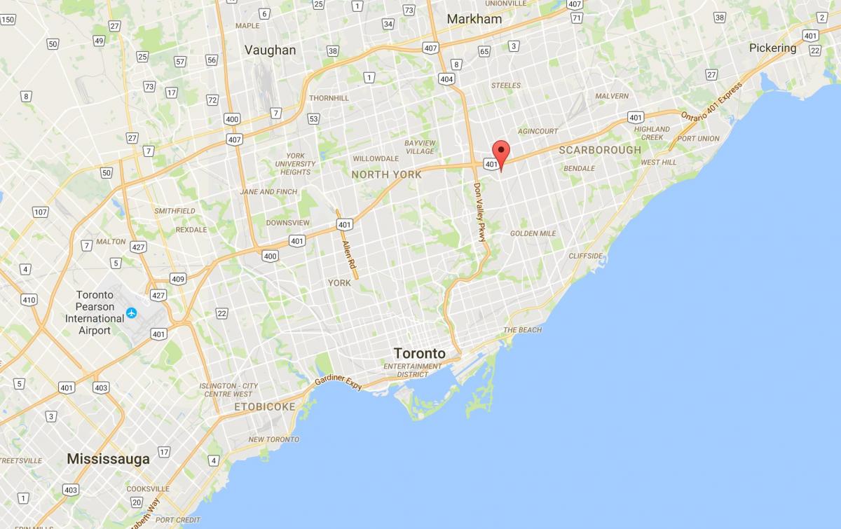 Карта на Maryvale област Торонто