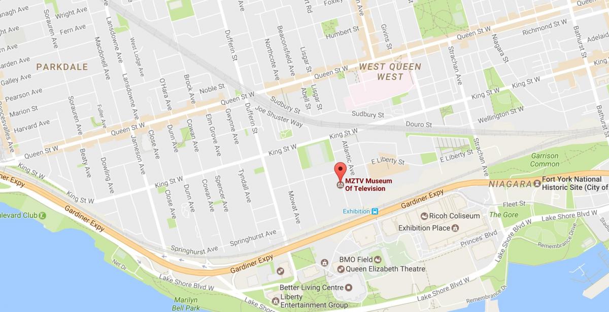 Карта на MZTV музеј на телевизија Торонто