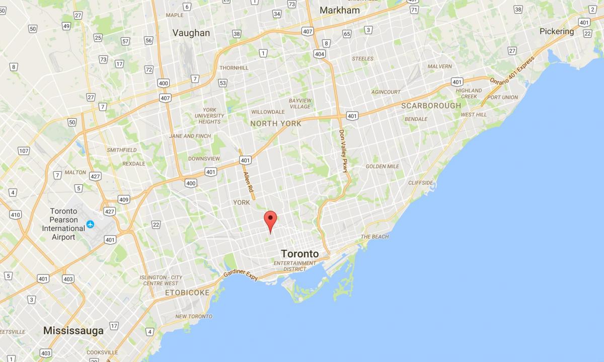 Карта на Seaton Село област Торонто