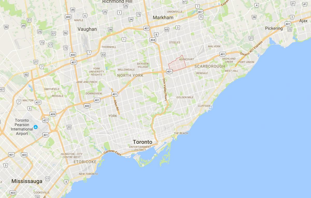 Карта на Tam О'Shanter – Sullivandistrict Торонто