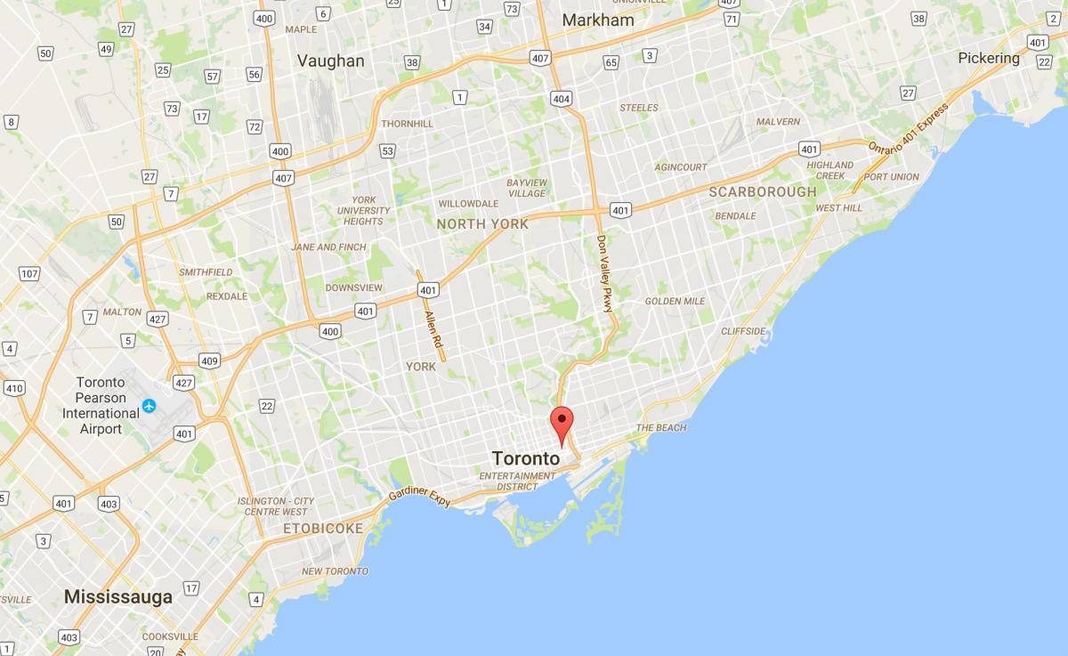 Карта на Trefann окружниот Суд Торонто