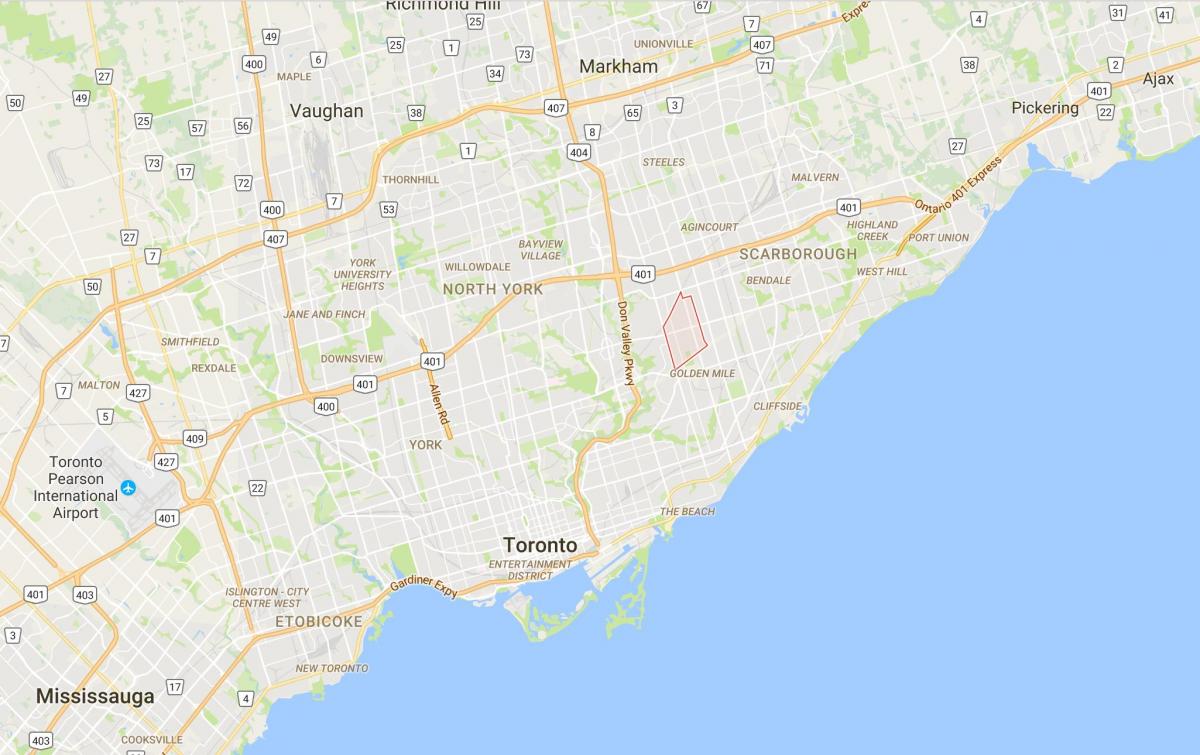 Карта на Wexford област Торонто