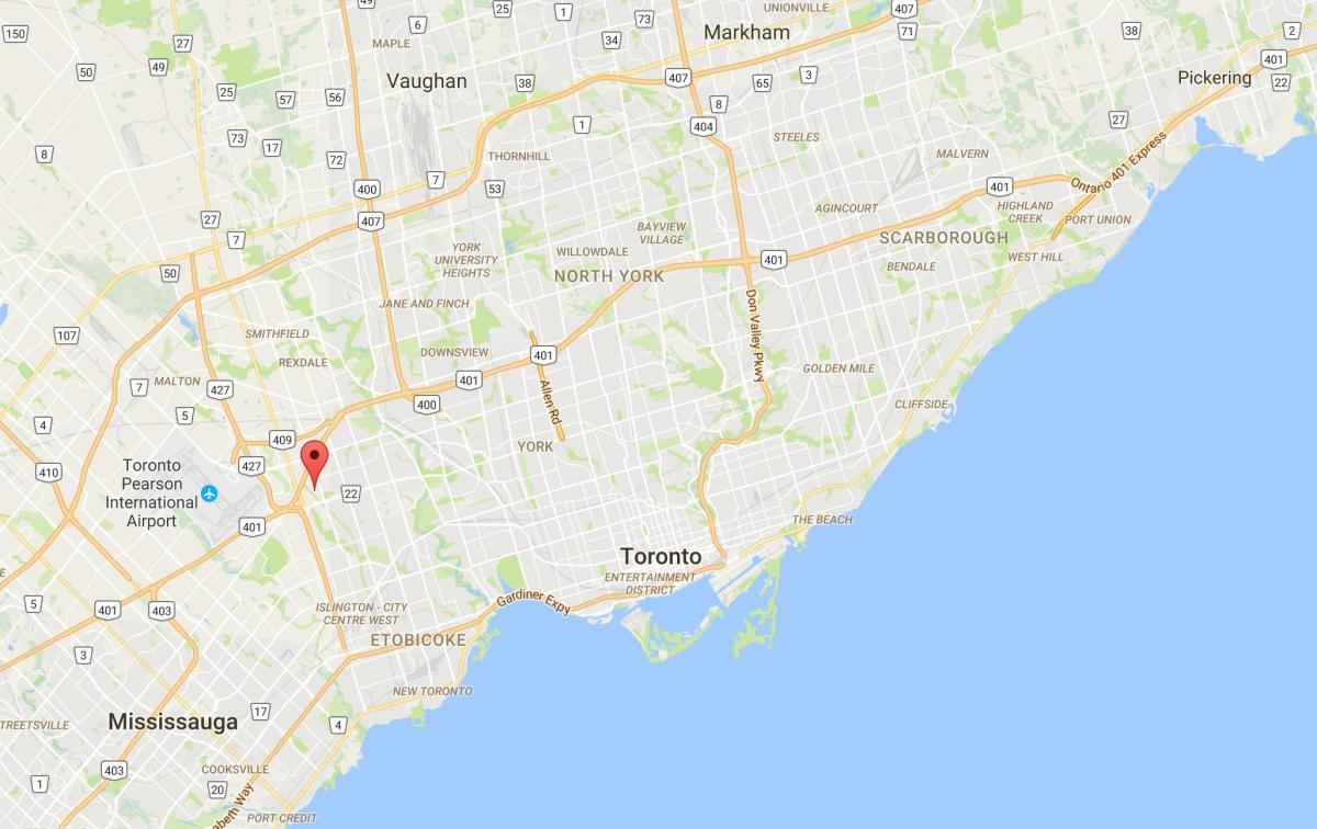 Карта на Willowridge област Торонто