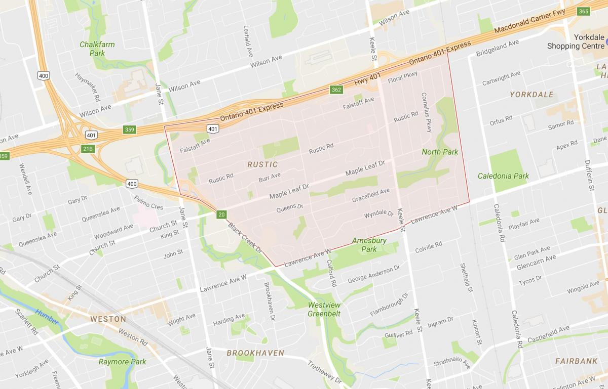 Мапа на Јавор Leafneighbourhood Торонто