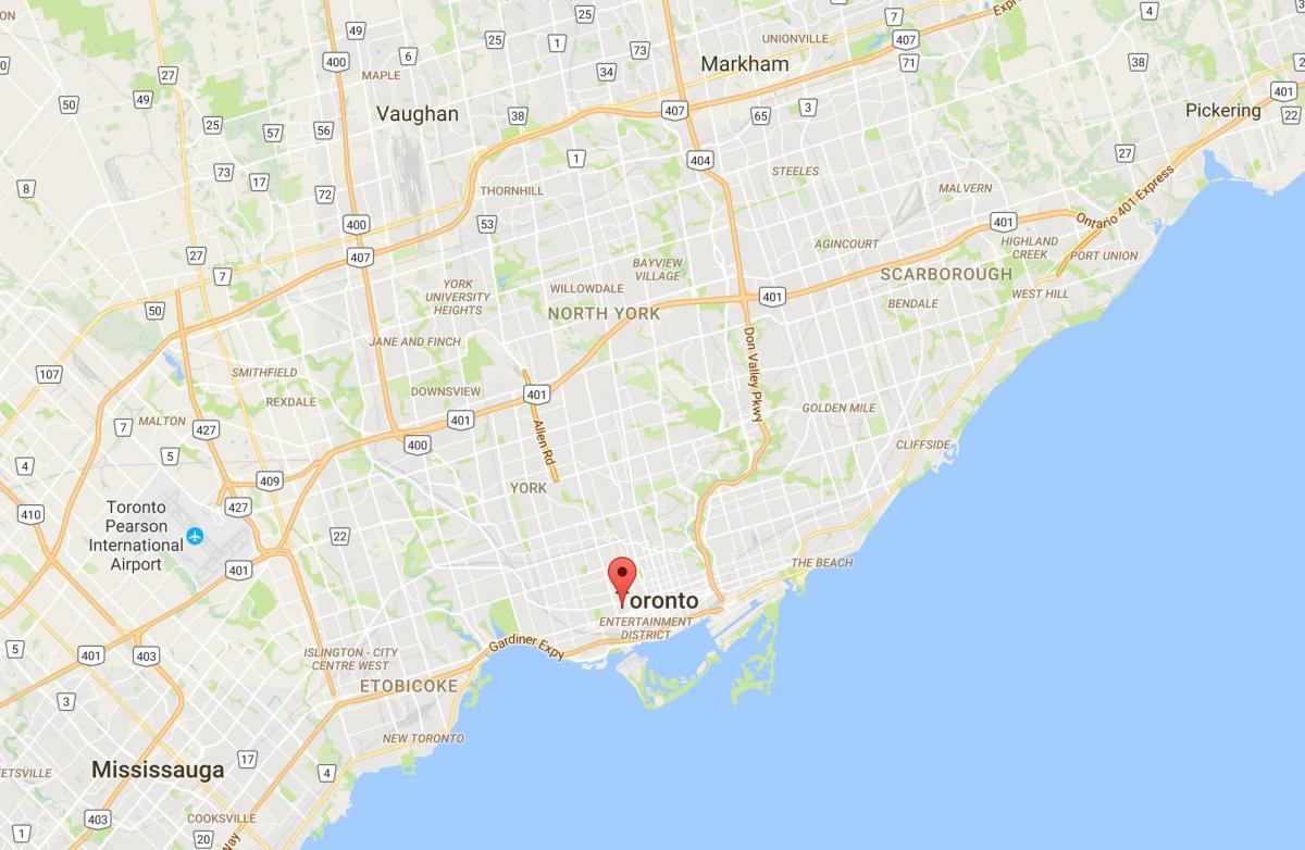 Карта на Александра парк област Торонто