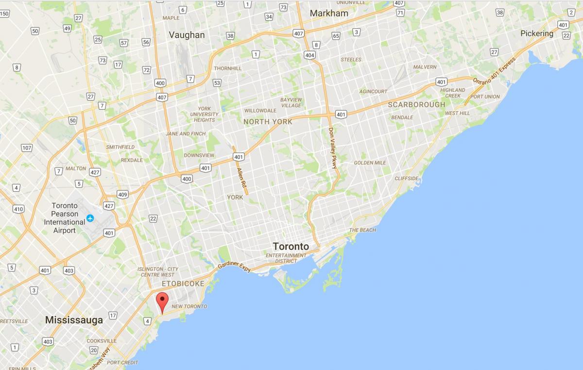 Карта на Долго Гранка област Торонто