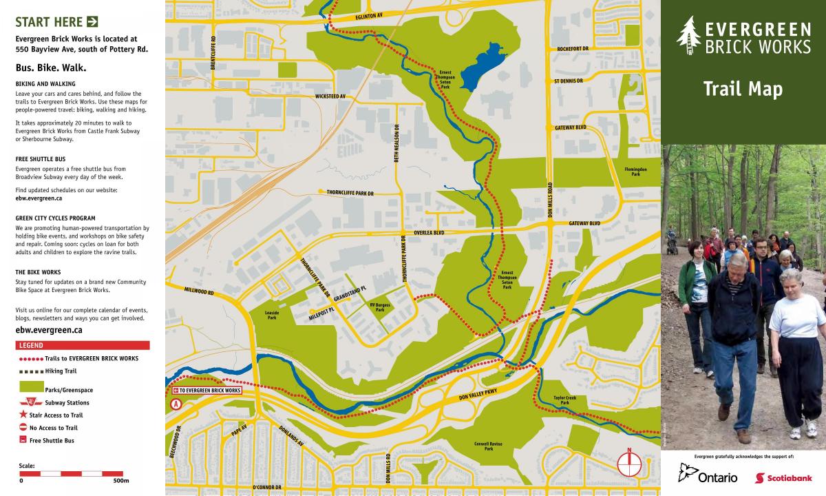 Карта на Зимзелени Brickworks Торонто