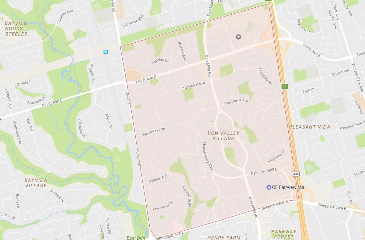 Карта на Кикирики соседство Торонто
