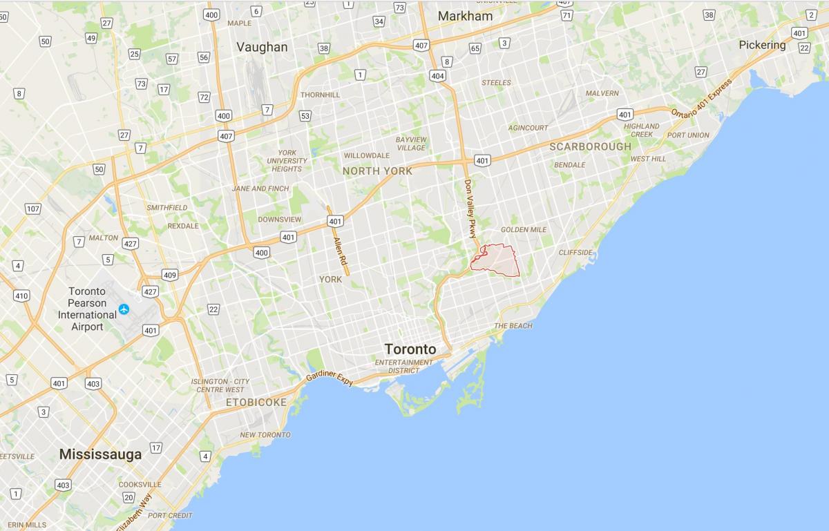 Карта на Пешачки Патот окружниот Торонто