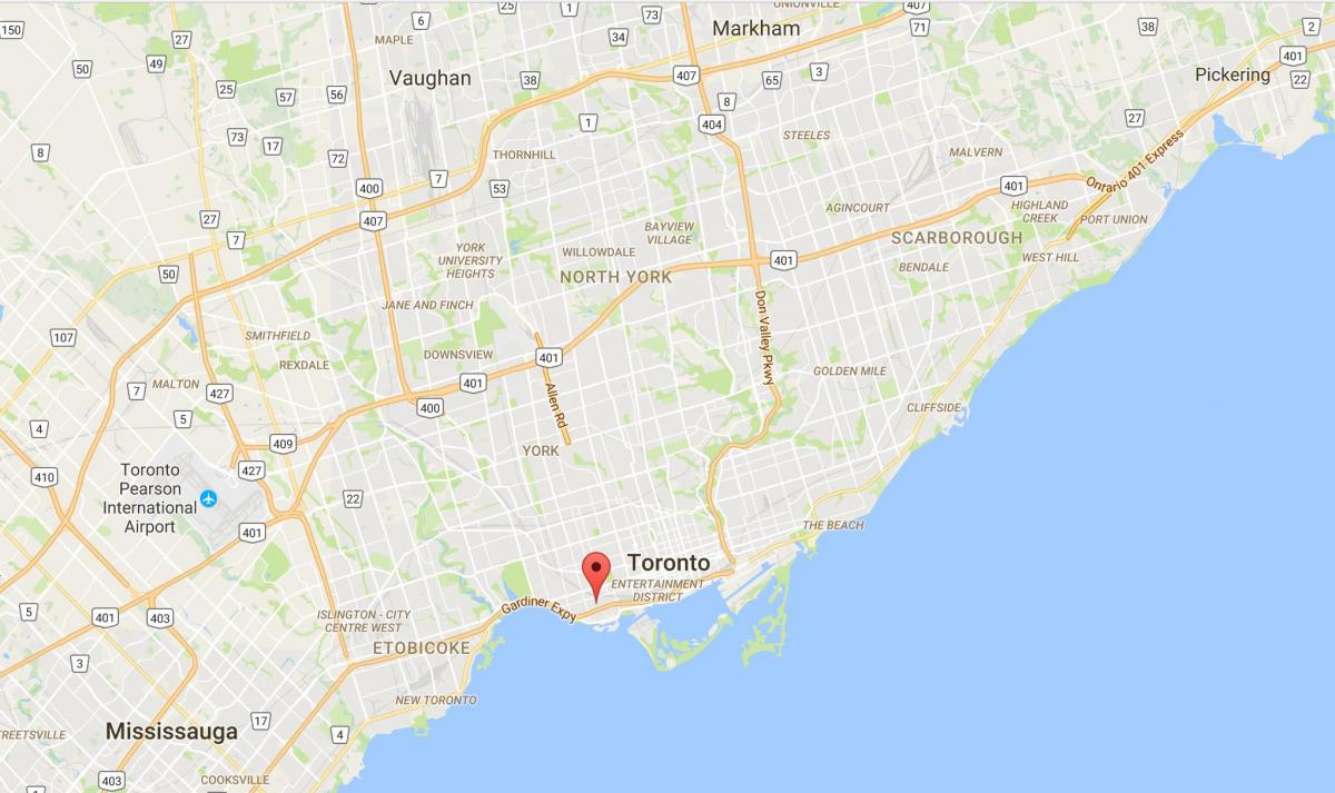 Карта на Слобода Село област Торонто