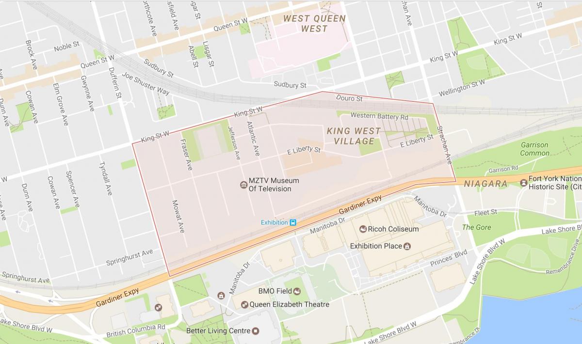 Карта на Слобода Село соседство Торонто