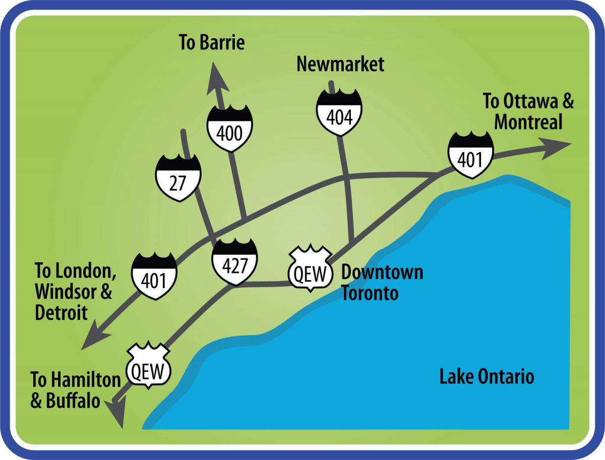 Мапа на патишта Торонто
