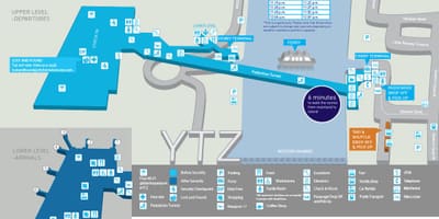 Карта на Били Епископ Торонто град аеродром