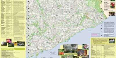 Карта на градини Торонто исток