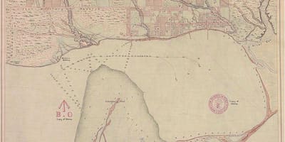 Мапа на земјата на Њујорк-Торонто 1787-1884