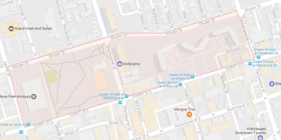 Карта на Мов Парк соседство Торонто