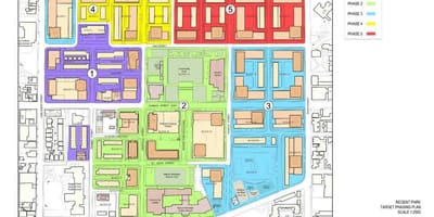 Карта на Ревитализација план Regent Парк Торонто