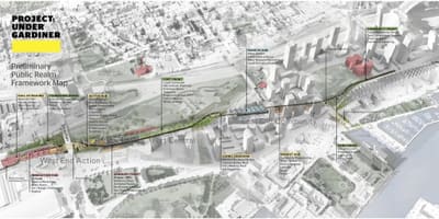 Карта на Торонто проект под gardiner