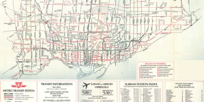 Карта на Торонто 1976