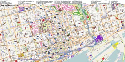 Карта на точка на интерес Торонто