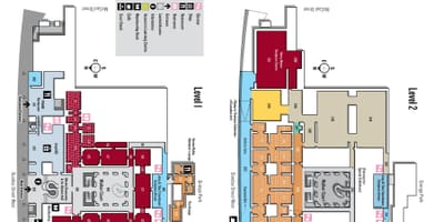 Карта на Уметничката Галерија од Онтарио ниво 2