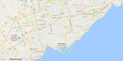 Карта на Agincourt област Торонто