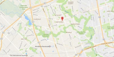 Карта на Albion патот Торонто