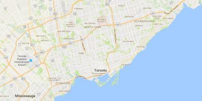 Карта на Bayview Село област Торонто