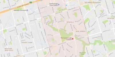 Карта на Bendale соседство Торонто