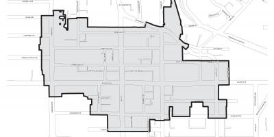 Карта на Bloor Yorkville Торонто boudary