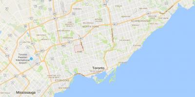 Карта на Briar Hill–Belgravia област Торонто