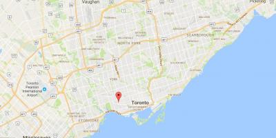 Карта на Brockton Село област Торонто