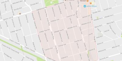 Карта на Chaplin Имот соседство Торонто
