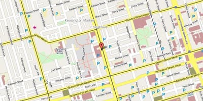Карта на Chinatown Торонто