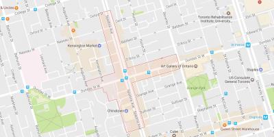 Карта на Chinatown соседство Торонто