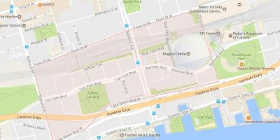 Карта на CityPlace соседство Торонто