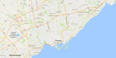 Карта на Clairville област Торонто