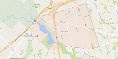 Карта на Clairville соседство Торонто