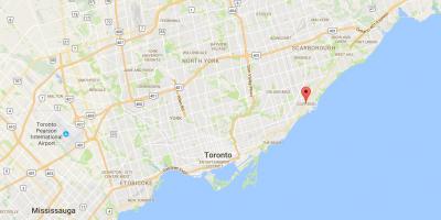 Карта на Cliffside област Торонто