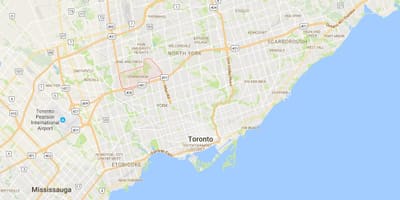 Карта на Downsview област Торонто