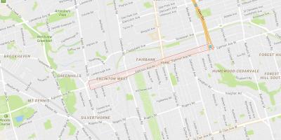 Карта на Eglinton Запад соседство Торонто