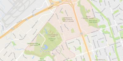 Карта на Eringate соседство Торонто